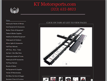 Tablet Screenshot of ktmotorsports.com